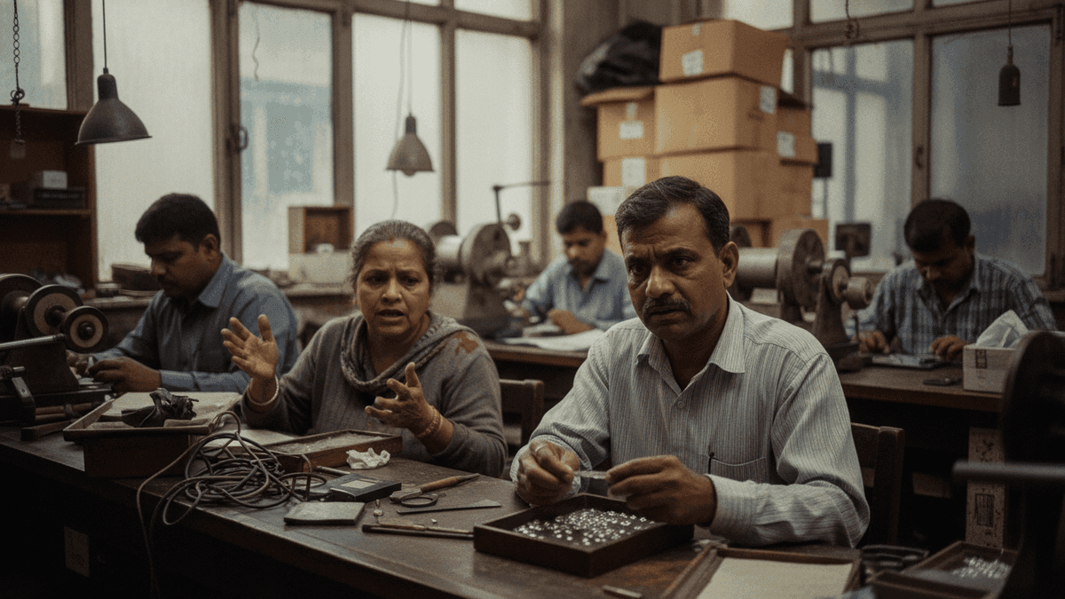 India Gems & Jewellery Exports Fall 9% in April