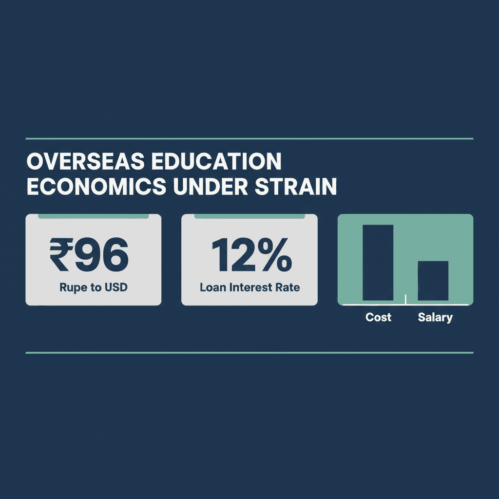 Rupee Weakness & Job Market Woes Hit Overseas Education