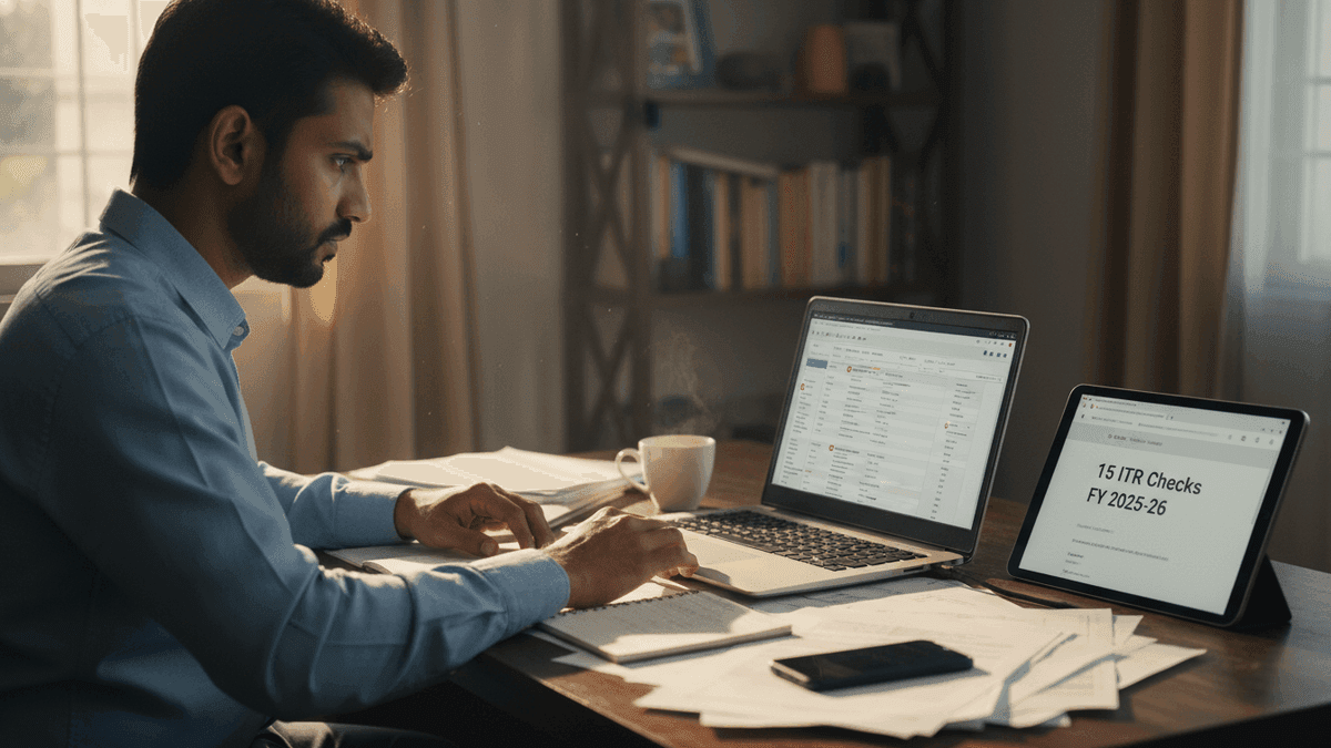 India Salaried ITR: 15 Checks for FY 2025-26