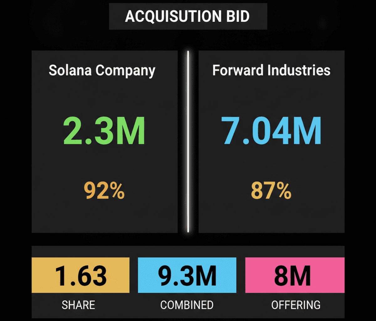 Solana Company Rejects Forward Industries’ $1.63/Share Acquisition Bid
