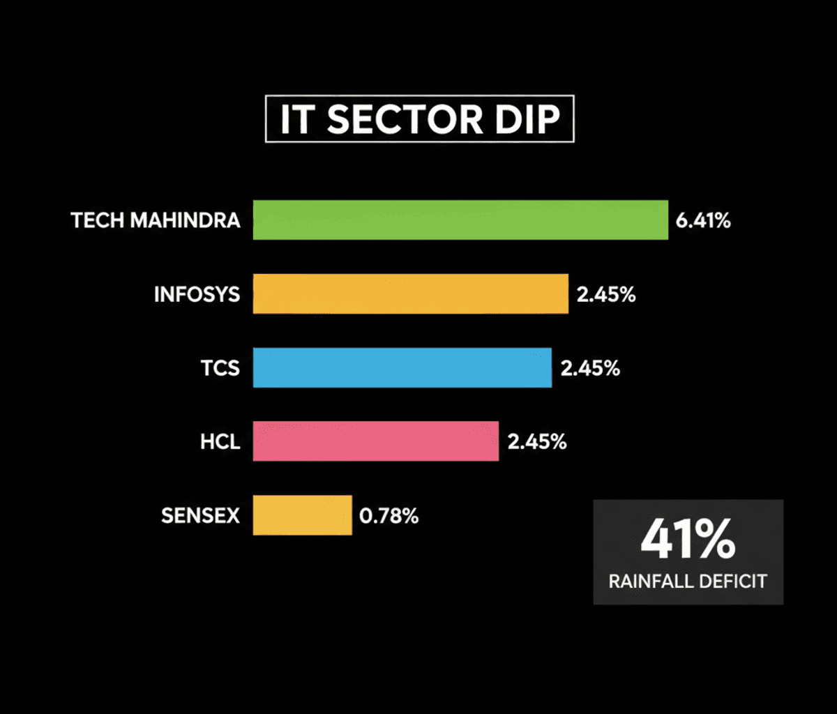 Sensex Dips 607 Points: IT Sell-Off Hits Tech Funds