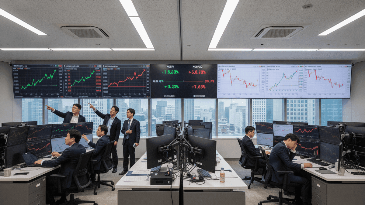 Kosdaq Trails Kospi: Korea’s Chip Boom & Market Divergence
