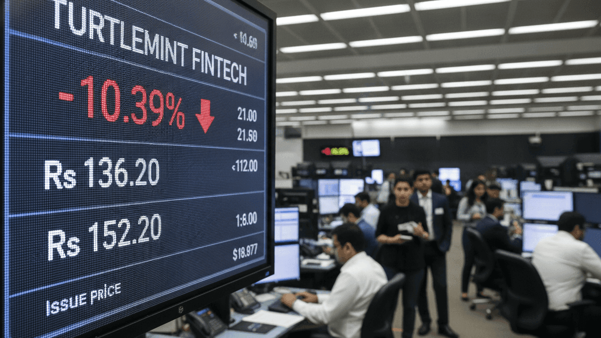 Turtlemint Fintech IPO Dips: Shares List Below Issue Price
