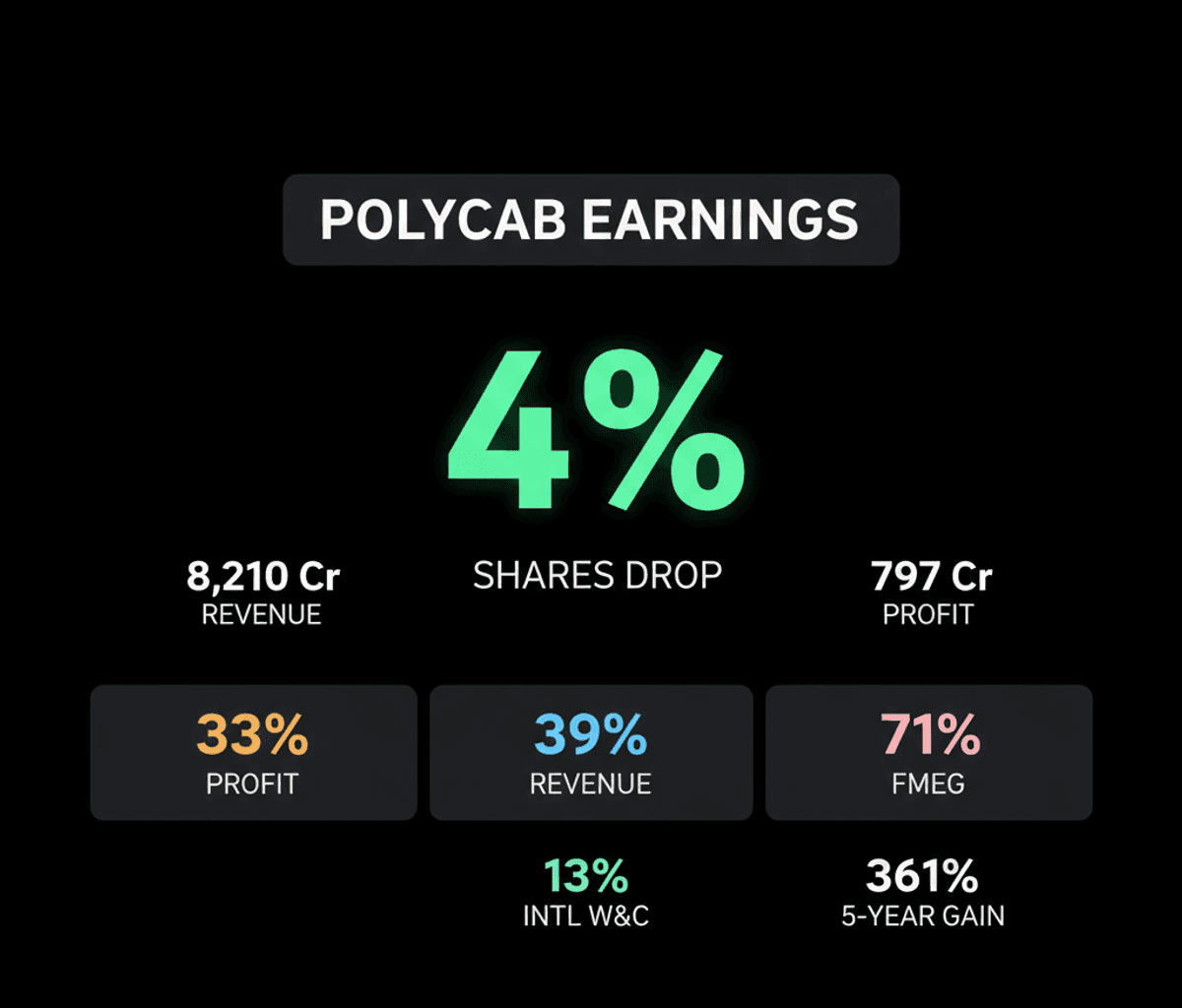Polycab Shares Dip 4% Despite Record Q1 Profit