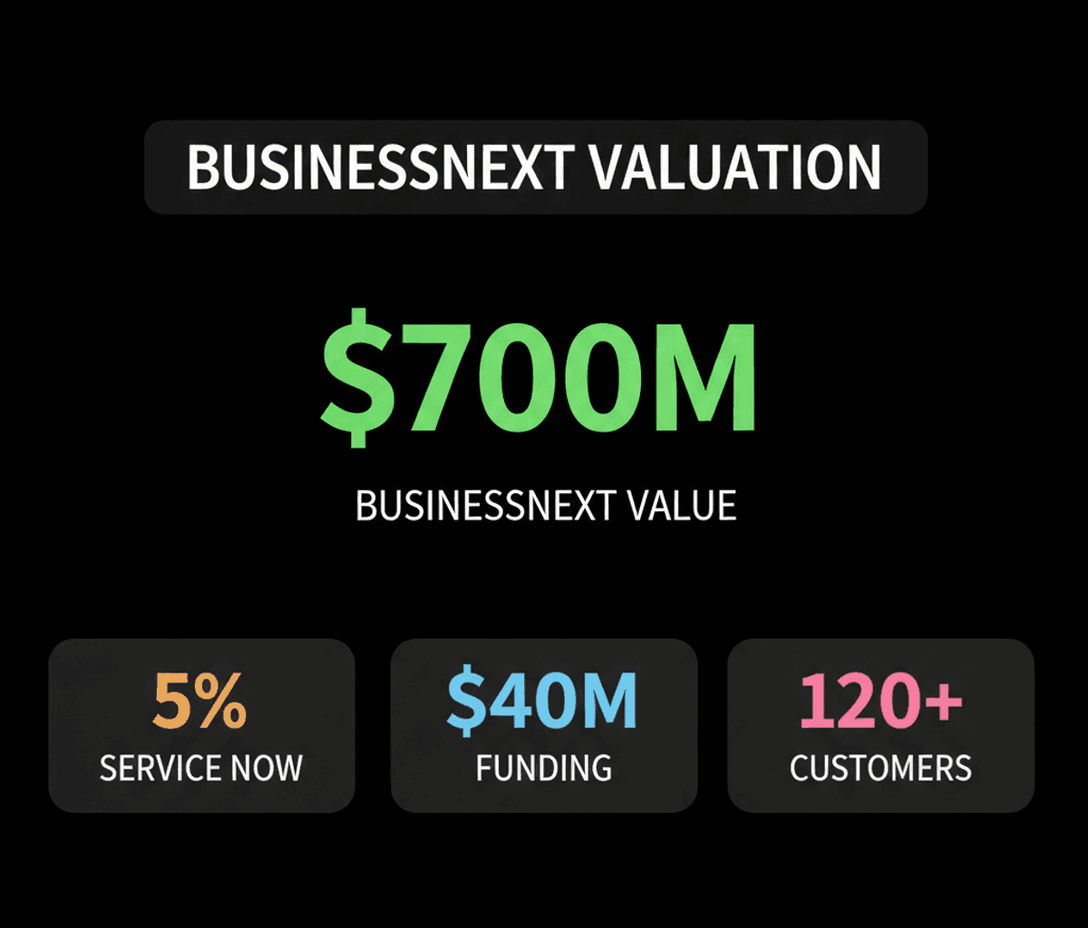 ServiceNow Invests $40M in Indian Firm BusinessNext, Valued at $700M