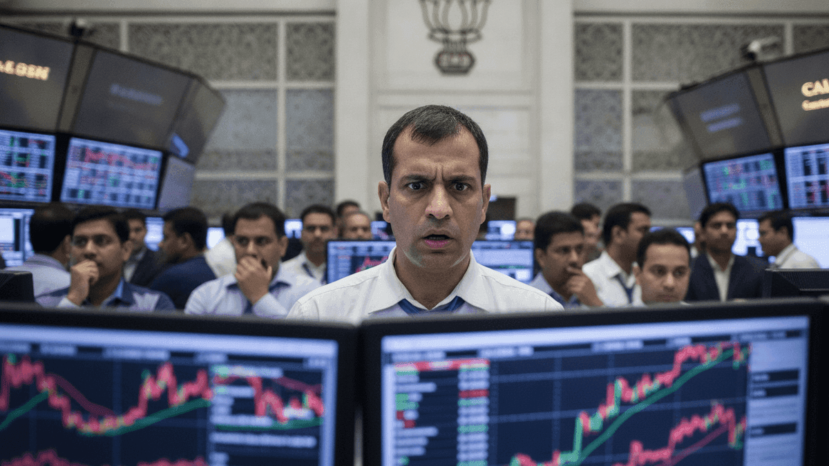 Indian Stocks Fall 1% on Geopolitical Fears & Rate Hikes