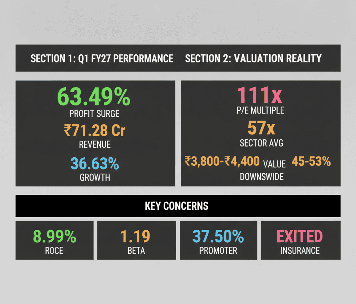 Wendt India Q1 Profit Soars, But Valuation Concerns Linger