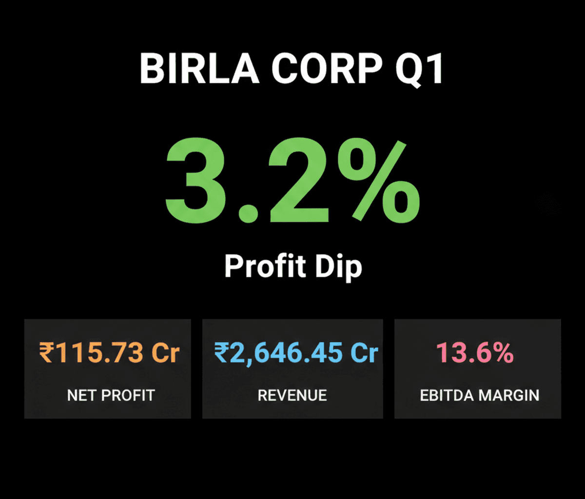 Birla Corp Q1 Profit Falls Amid Rising Costs