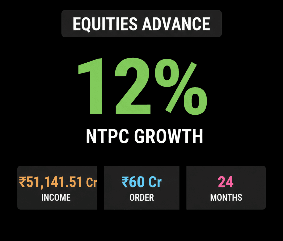 Indian Stocks Rise: NTPC, Hirect Boost Market on Easing Tensions