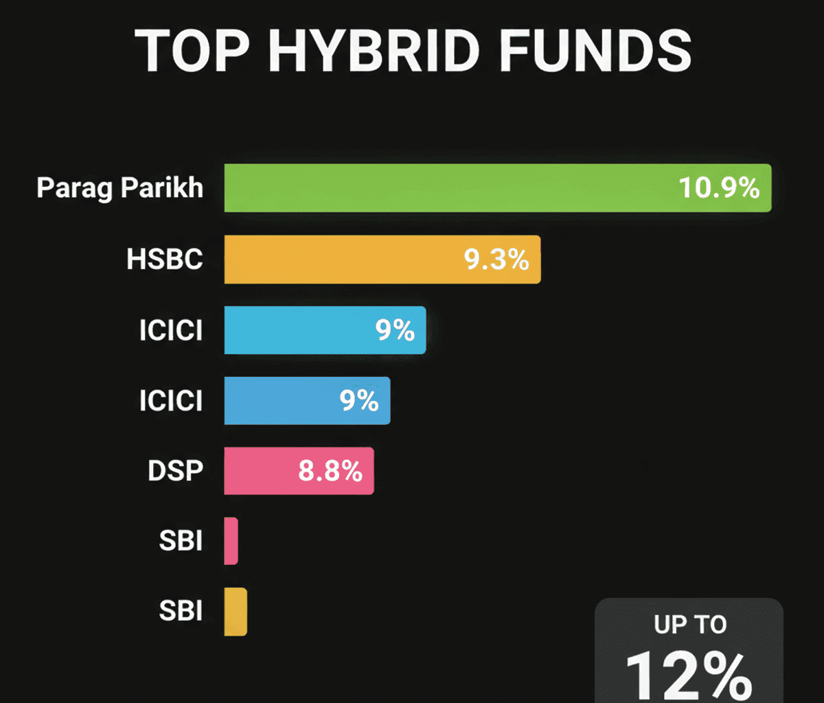 Hybrid Funds: Up to 12% SWP Returns for Steady Income