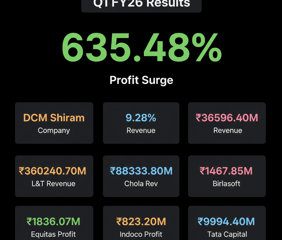 Indian Corporates Q1 FY26: Mixed Results, Strong Gains for Some
