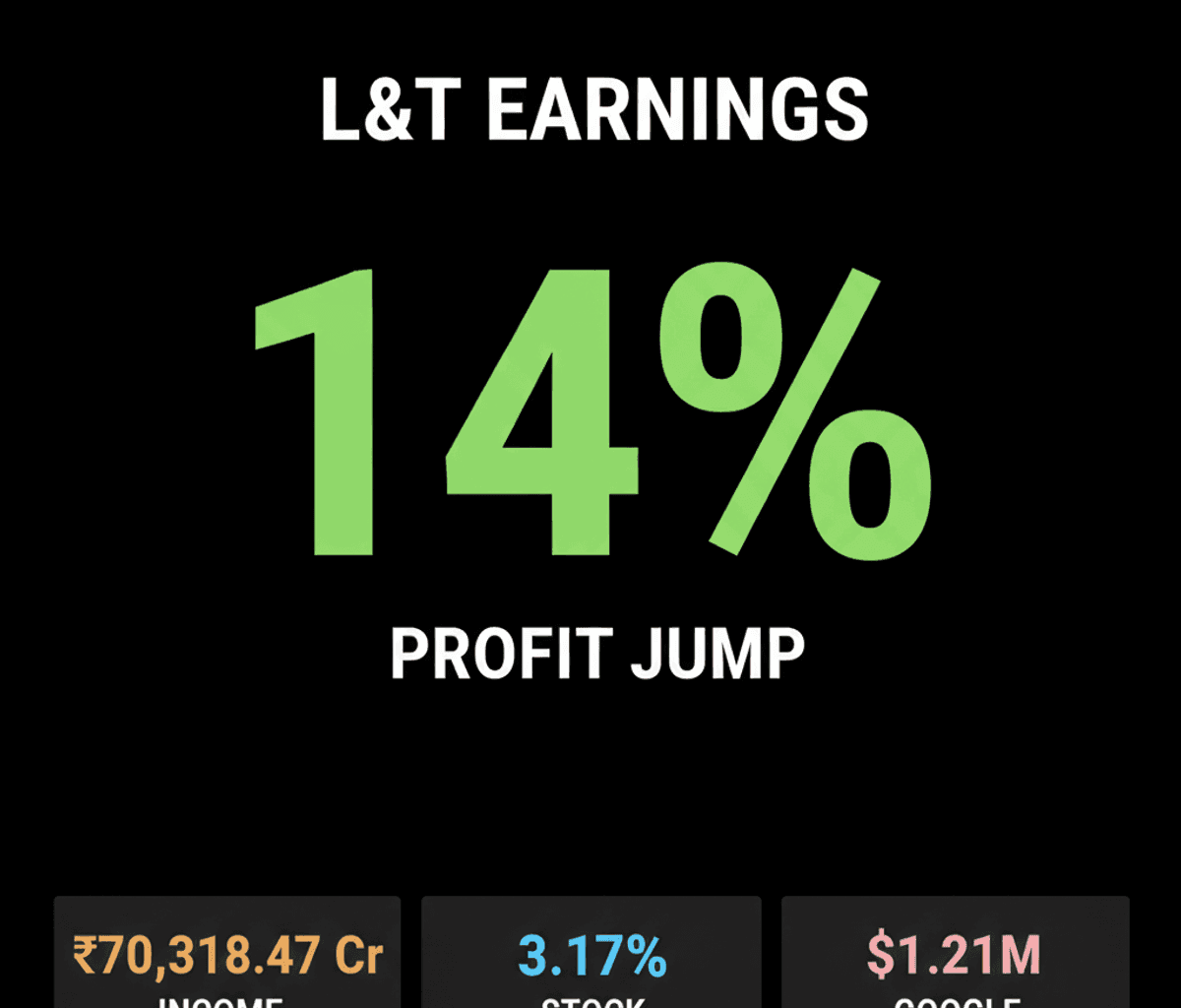 L&T Q1 Profit Surges 14%, Magellanic Cloud Wins Google Order