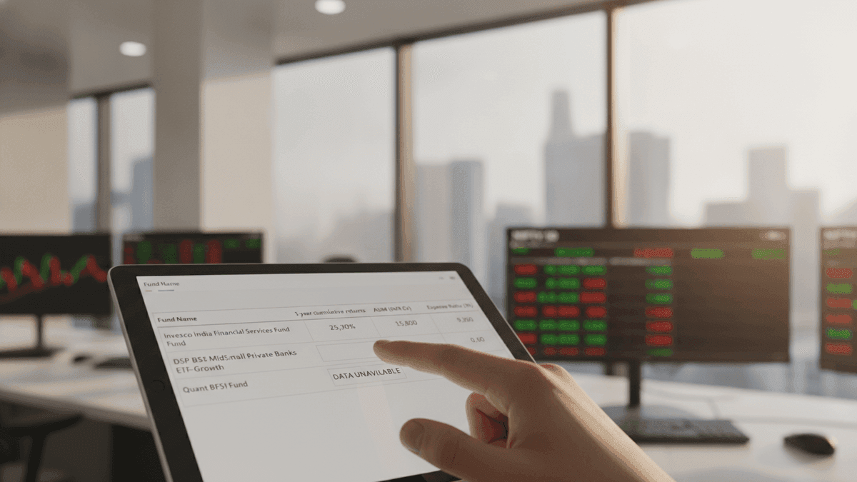 DSP MidSmall Private Banks ETF Data Missing: Fund Comparisons Available