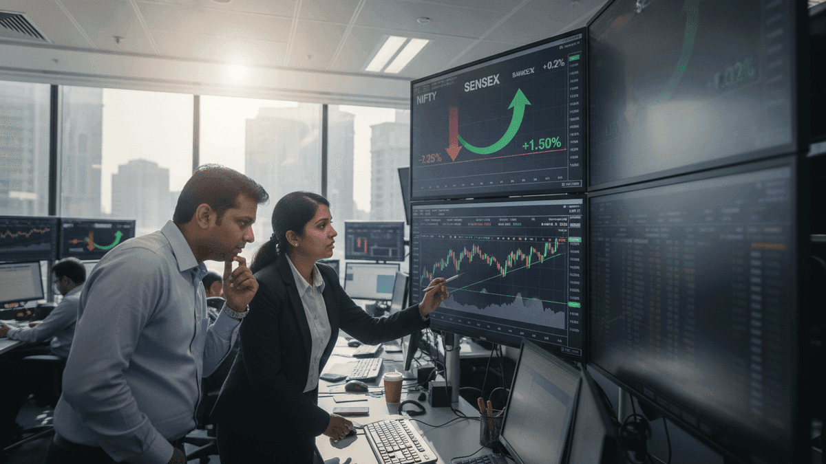 RBI Holds Rates Steady: Nifty Flat, Sensex Gains Amid Inflation Fears