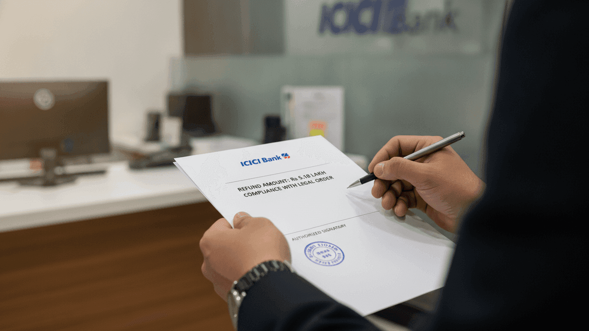 ICICI Bank Ordered to Refund Rs 5.18 Lakh in Online Scam