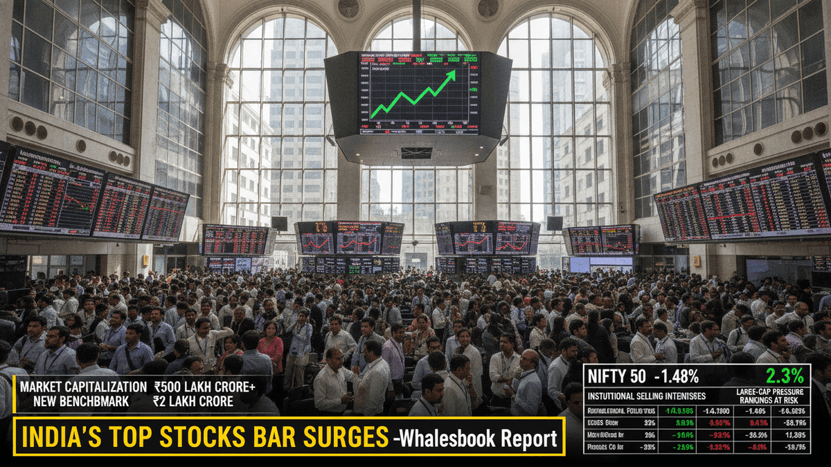 India’s Large-Cap Stock Entry Barrier Hits ₹1.06 Trillion