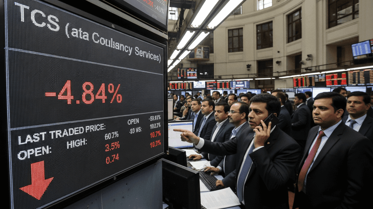TCS Shares Tumble 5% After N Chandrasekaran Resigns as Tata Sons Chairman