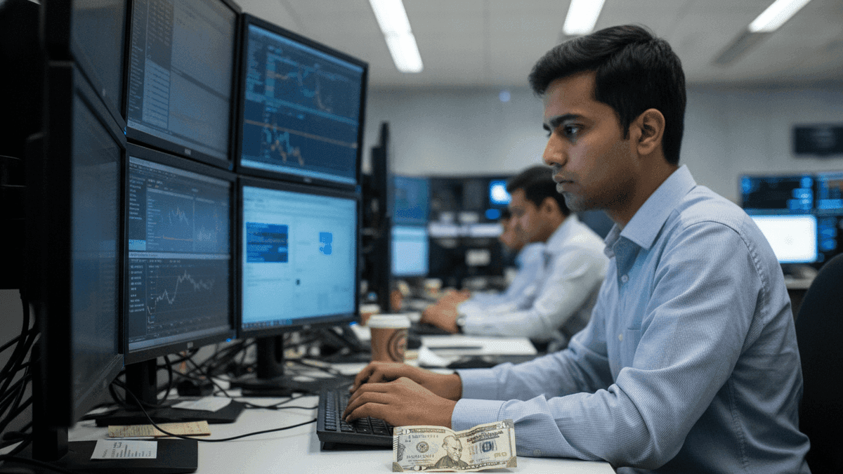 Rupee Falls 7 Paise to 95.40 vs USD Amid Oil & Geopolitical Tensions