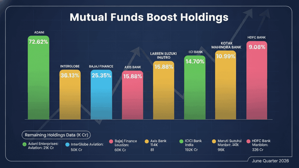 Mutual Funds Boost Top Indian Stocks in Q2 2026