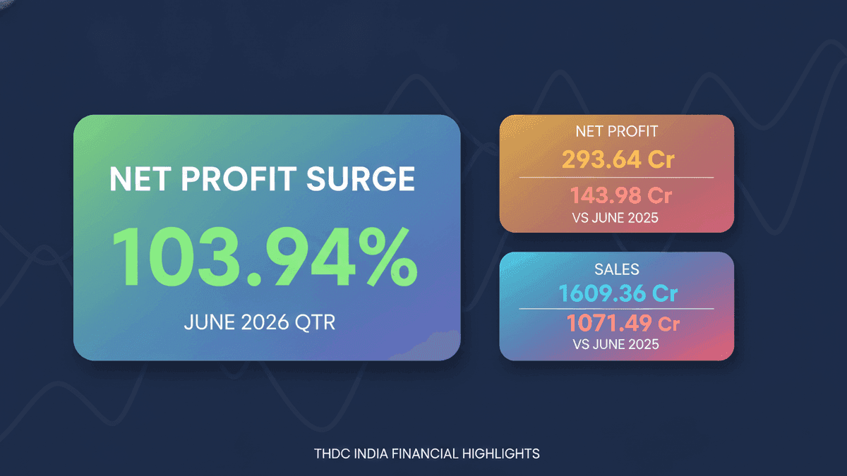 THDC India Profit Surges Over 100% in Q1 FY27