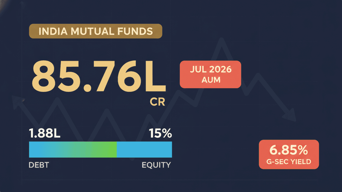 India Mutual Fund AUM Surges to ₹85.76 Lakh Cr Amidst Inflow Shifts