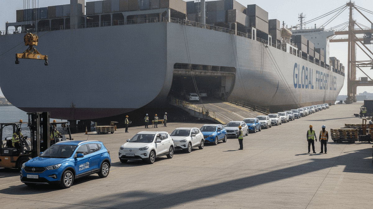 India EV Exports Hit $369M in Q1 FY27, Europe Dominates