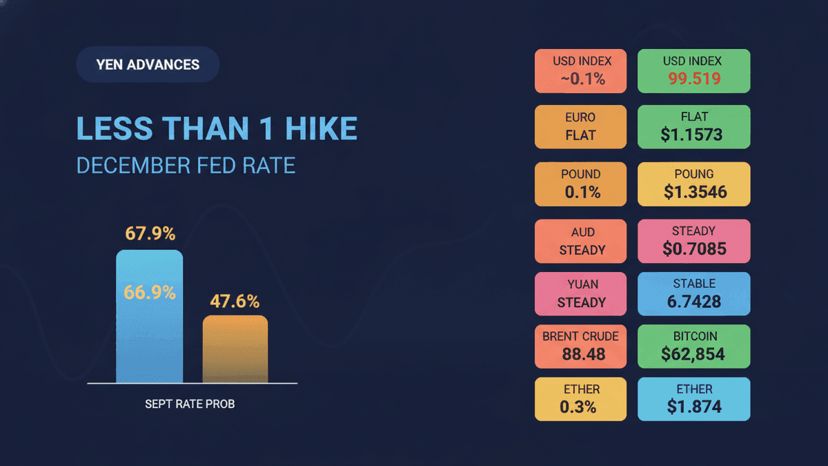 Yen Strengthens on Fading Fed Rate Hike Bets
