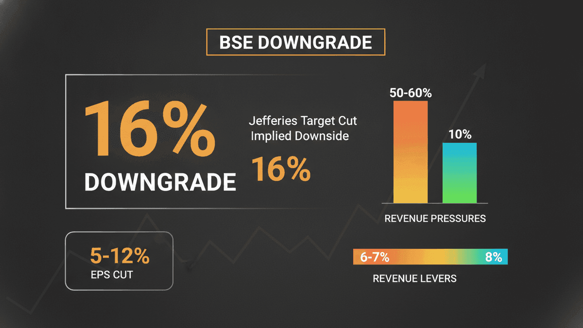 Jefferies Downgrades BSE: 16% Downside Seen