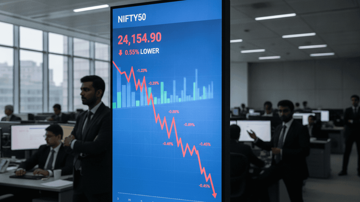 Nifty50 Dips 6th Day: Oil, Yields Impact; ONGC, BPCL, RailTel in Focus