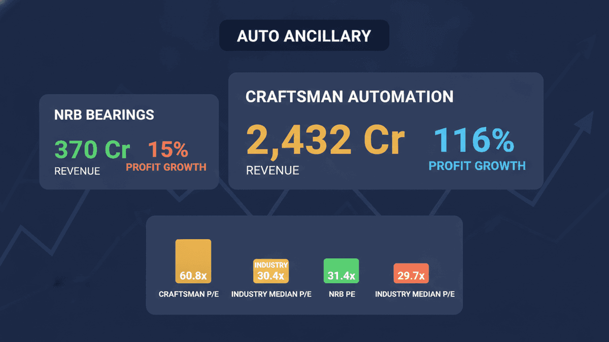 FIIs & DIIs Boost Auto-Ancillary Stocks: NRB Bearings, Craftsman Automation