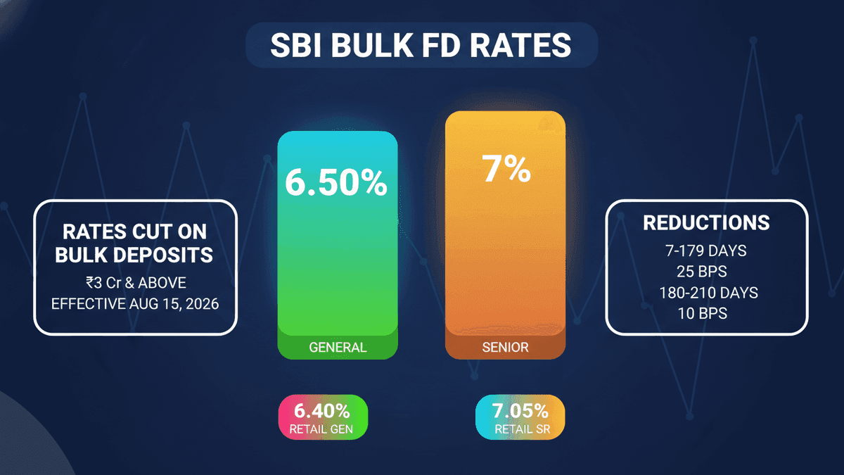 SBI Bulk FD Rates Cut: What Investors Must Know