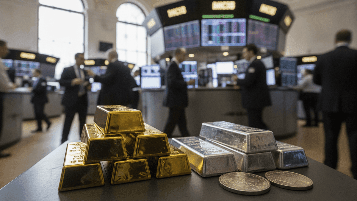 Gold Dips, Silver Rises Amid Fiscal Worries & Hawkish Fed