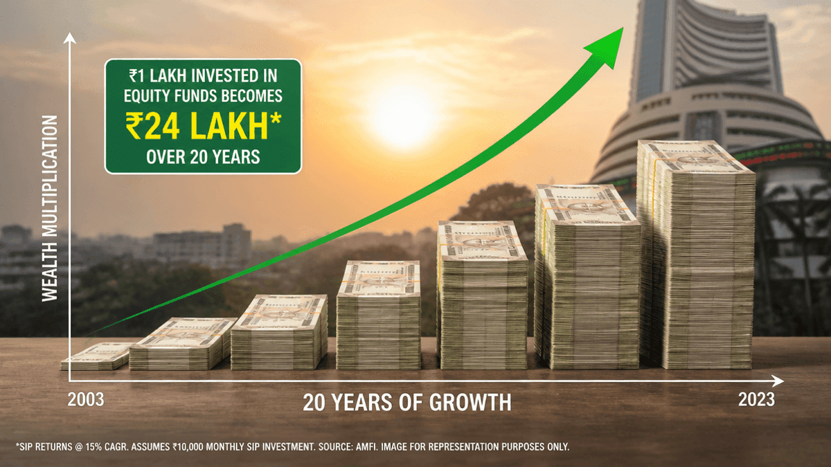 Indian Equity Funds: Up to 24x Returns in 20 Years