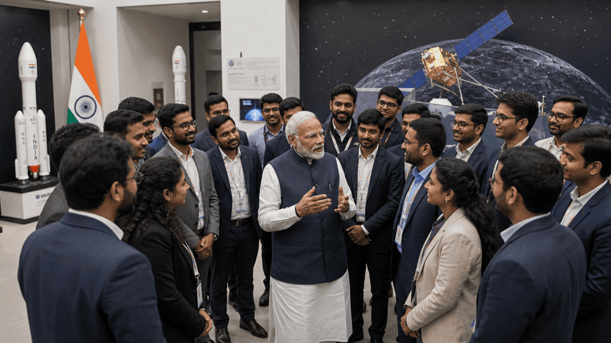 PM Modi Boosts 20 Space Startups for India’s Global Leadership