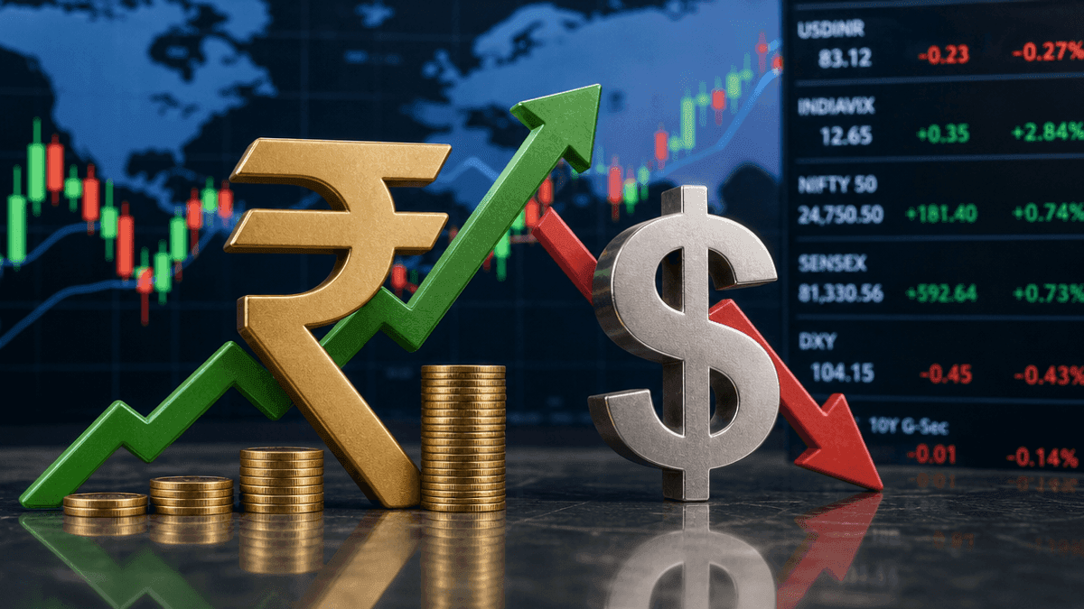 Indian Rupee Strengthens 3 Paise Against Weaker US Dollar