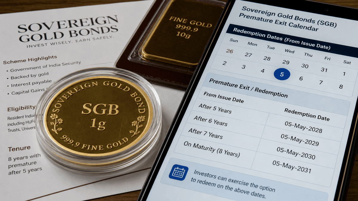 Sovereign Gold Bond Premature Exit Dates Announced by RBI