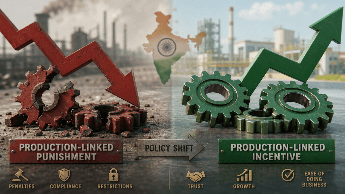 India’s Manufacturing Shift: Incentives Over Penalties