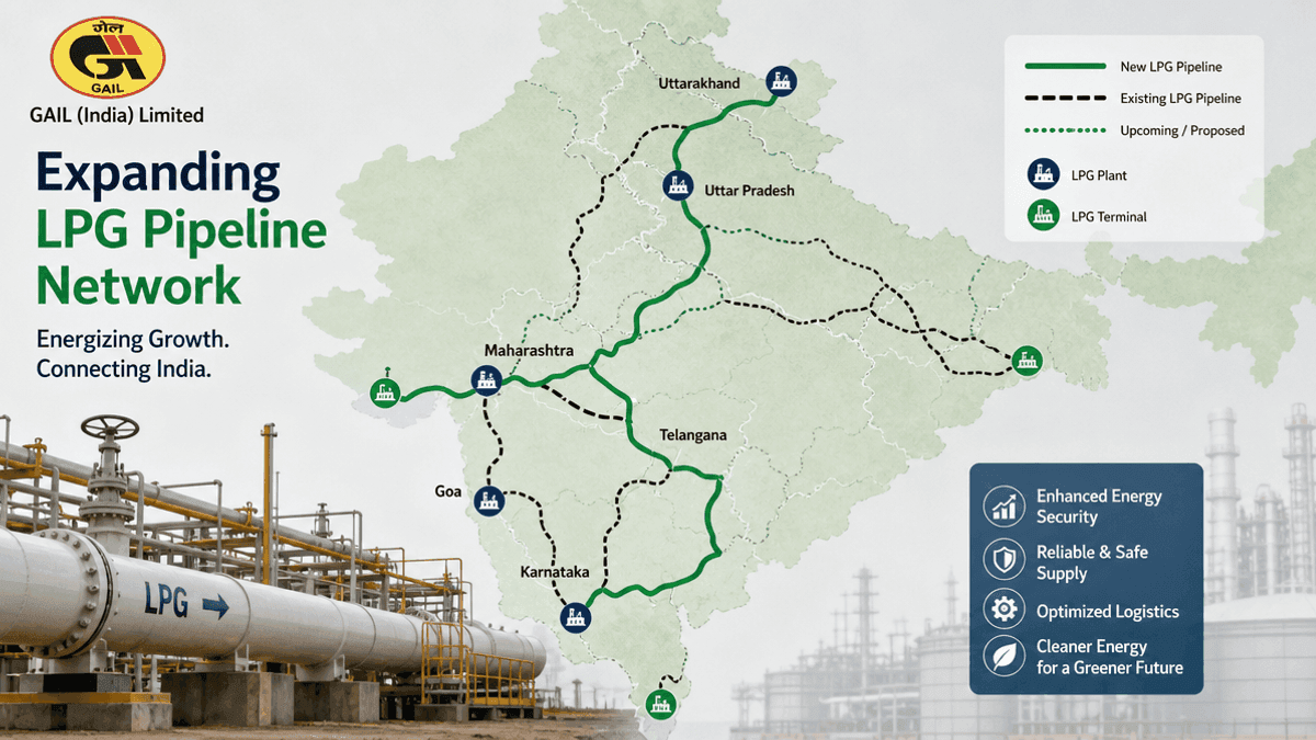GAIL’s Rs 7,000 Cr LPG Pipeline Expansion Gets PNGRB Nod
