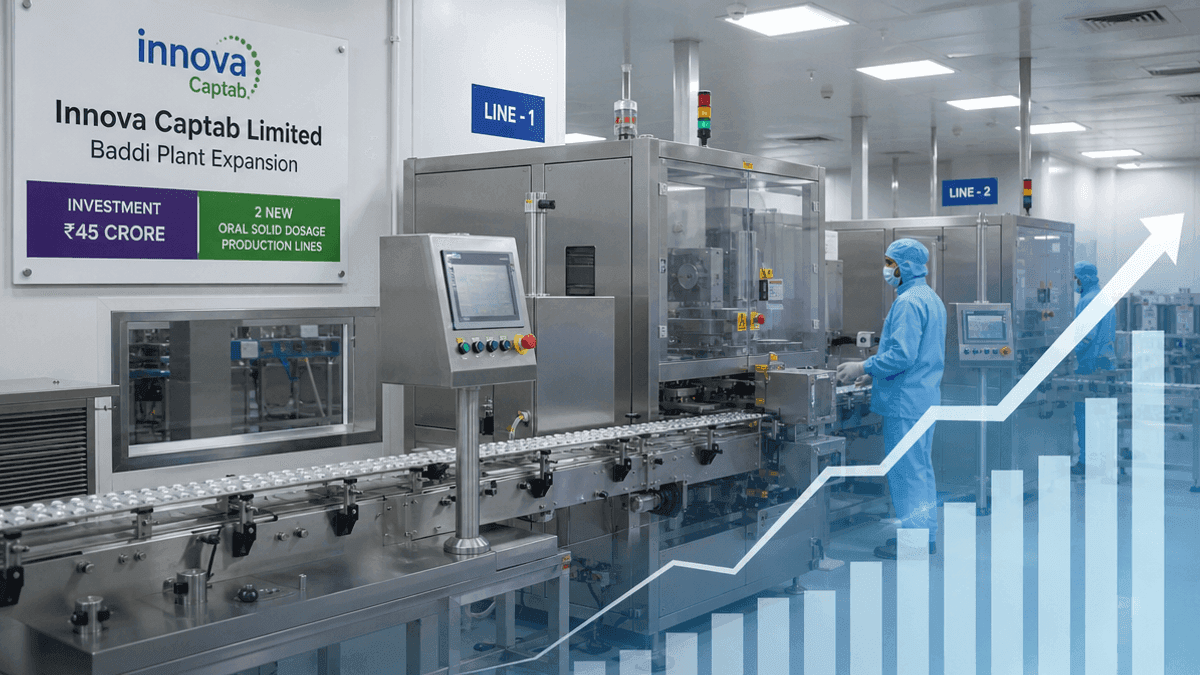 Innova Captab Expands Baddi Plant by Rs 45 Crore