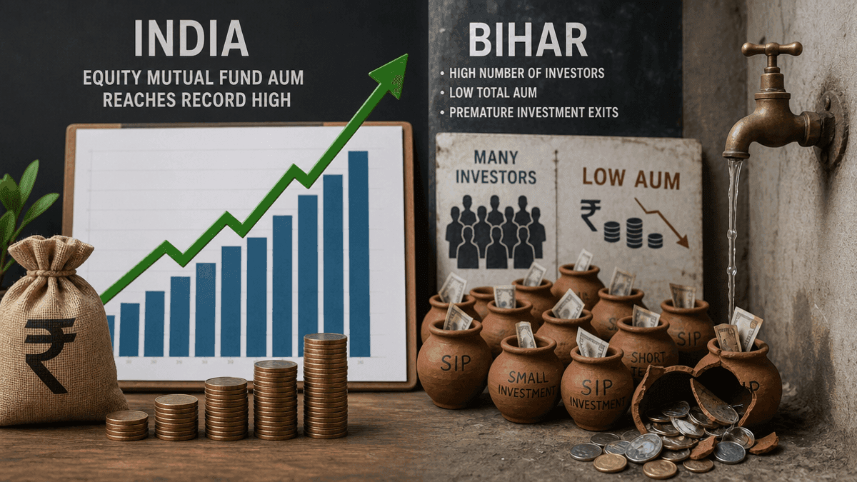 India Equity Mutual Fund AUM Hits Record; Bihar Lags