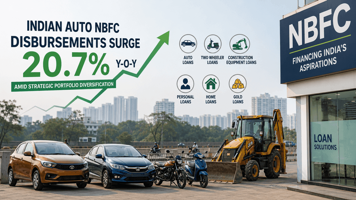 Auto NBFCs Disburse 20.7% More, Diversify Portfolios