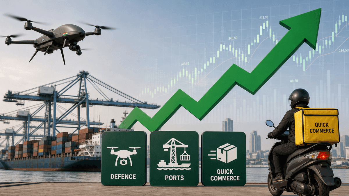 Brokerages Bullish on Defence, Port, Quick Commerce Stocks