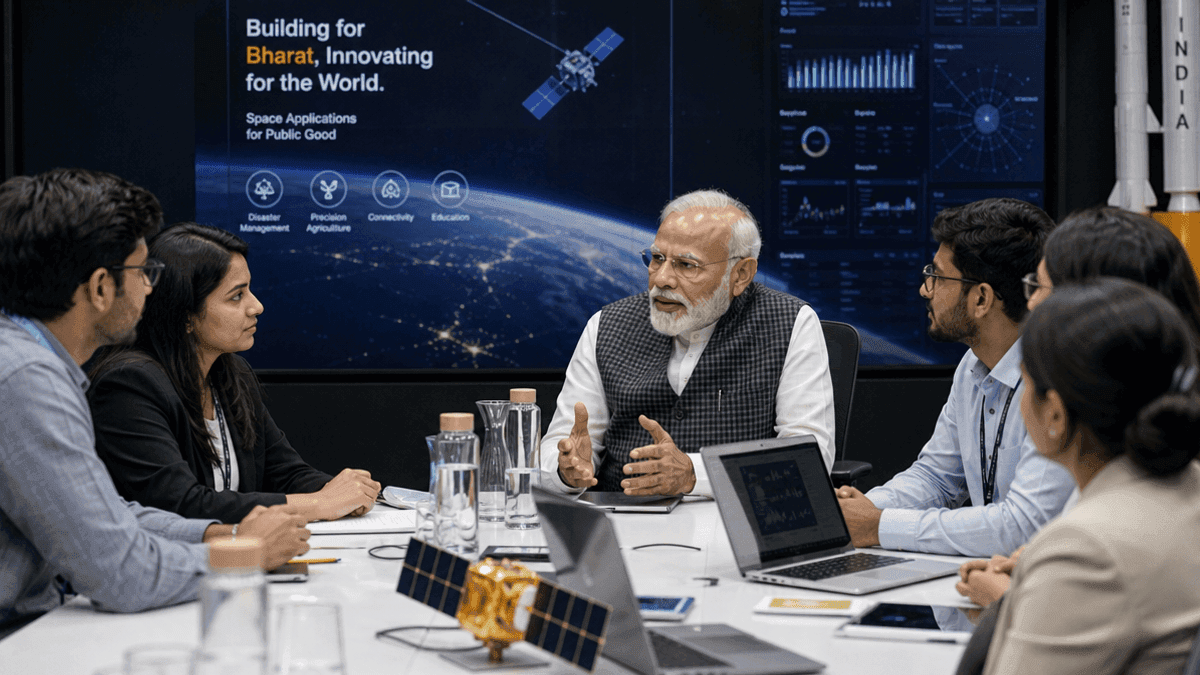 PM Modi Urges Space Startups to Innovate for Public Good