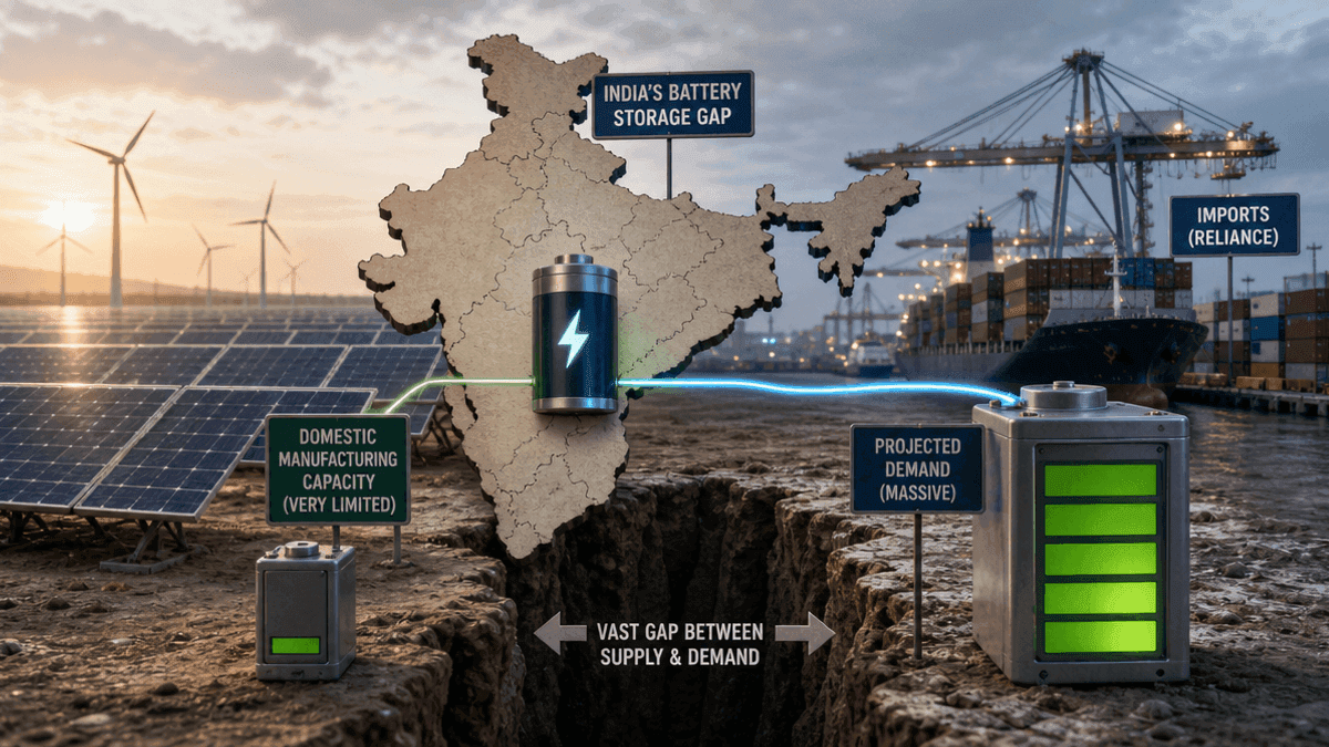 India’s Battery Storage Push: Bridging Import Gaps