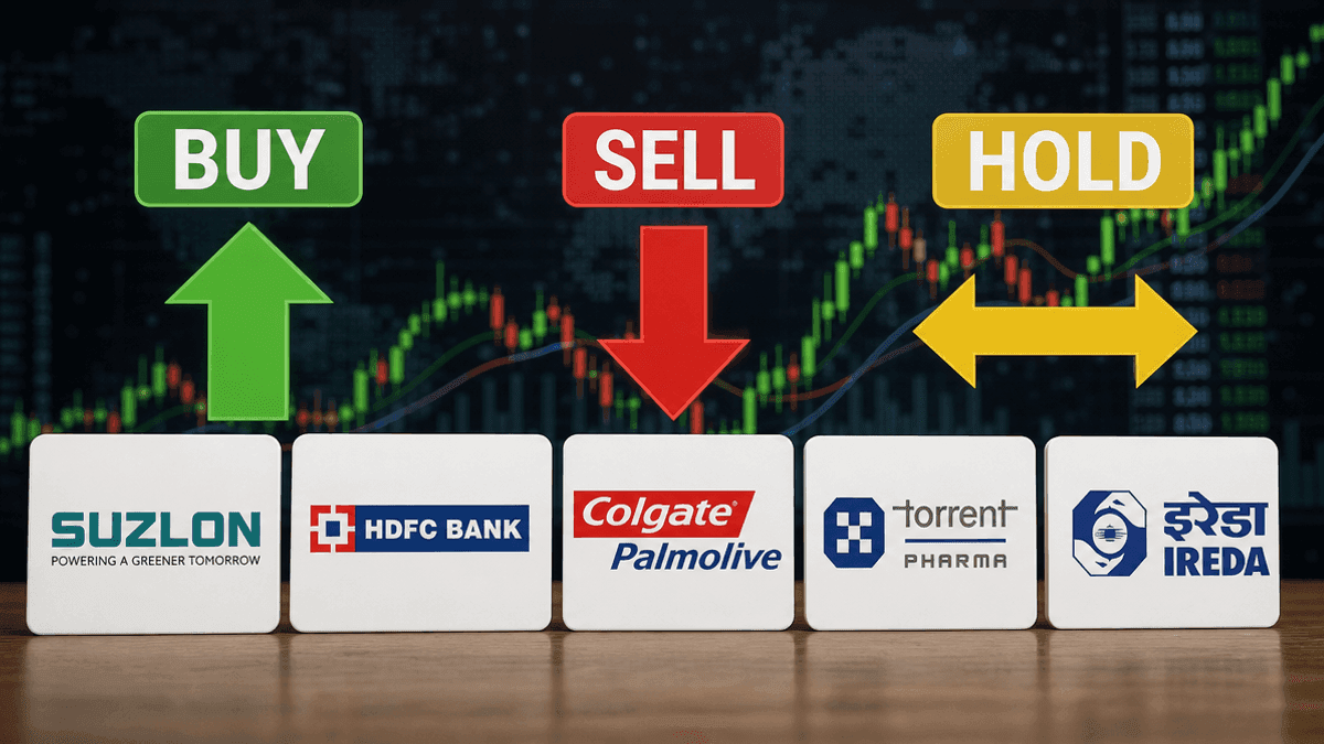 Stock Market Tips: Buy, Sell, Hold on Suzlon, HDFC Bank, Colgate