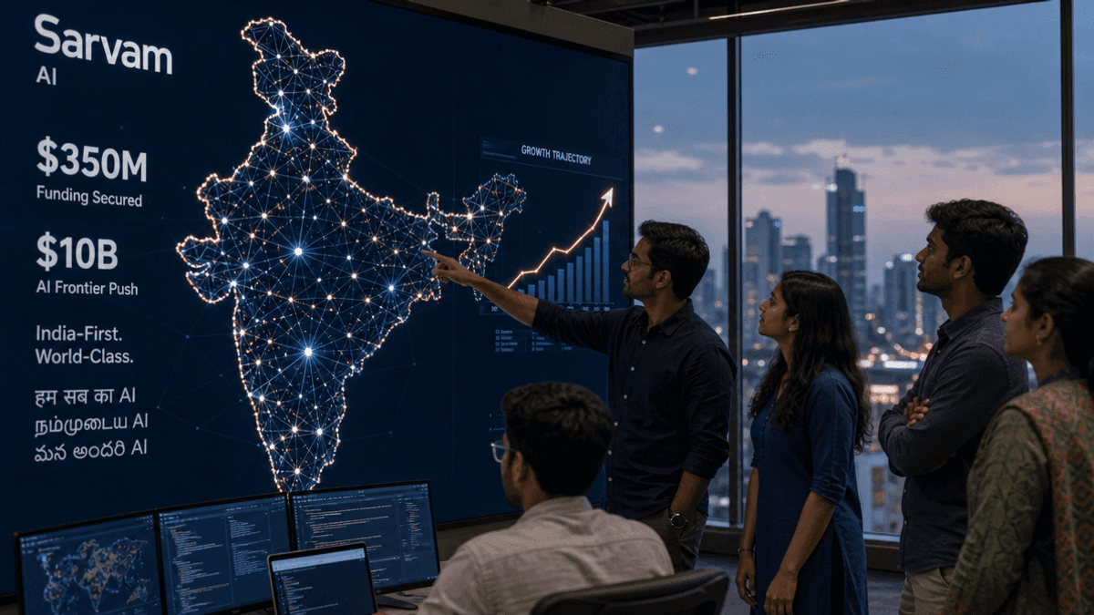 Sarvam AI Raises $350M, Eyes $10B for AI Frontier