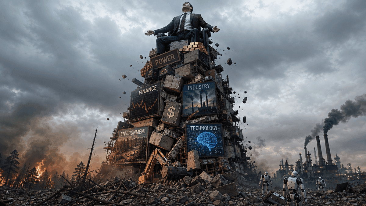 Unchecked Power Risks: Finance, Environment, Tech Dangers