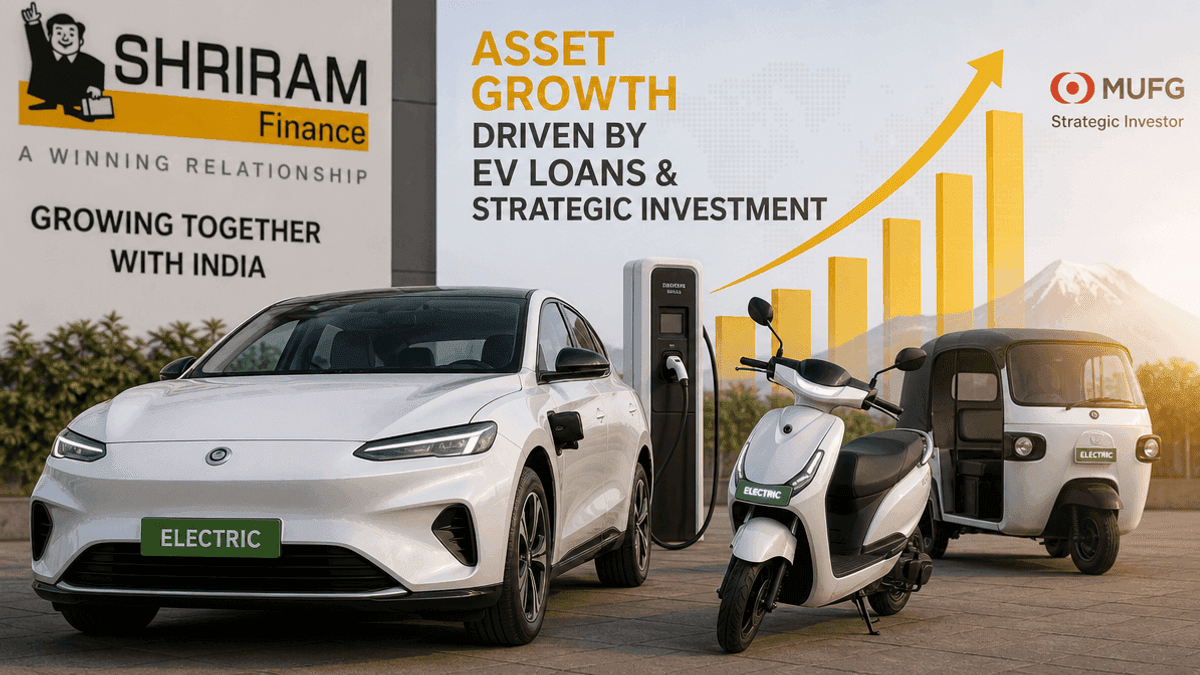 Shriram Finance Eyes 18-20% Asset Growth Driven by EV Loans