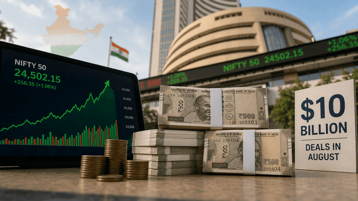 India Equity Market Hits Record $10B Deals in August