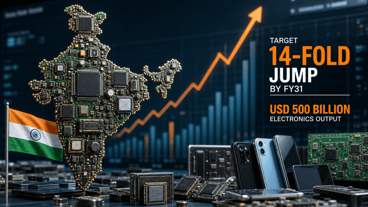 India Aims for $500B Electronics Production by FY31